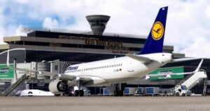 MSFS 2020 A32NX Livery Mod: A32NX Lufthansa A320Neo D-Ainh 8K V2.3 (Image #4)