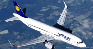 MSFS 2020 A32NX Livery Mod: A32NX Lufthansa A320Neo D-Ainh 8K V2.3 (Image #5)