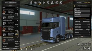 ETS2 Transmissions Part Mod: Engine + Transmission Pack V148 (Engine 5000HP + Gearbox 22 Shifter) 1.48 (Image #4)