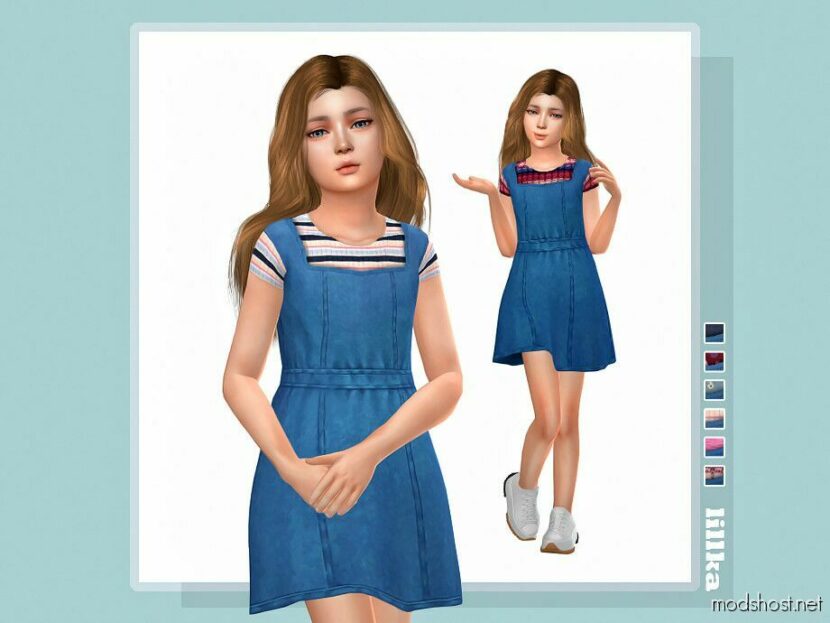 Sims 4 Dress Clothes Mod: Lynette Dress (Featured)