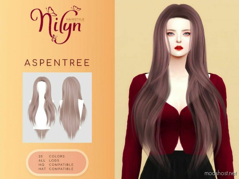 Sims 4 Female Mod: Aspentree Hair (Featured)