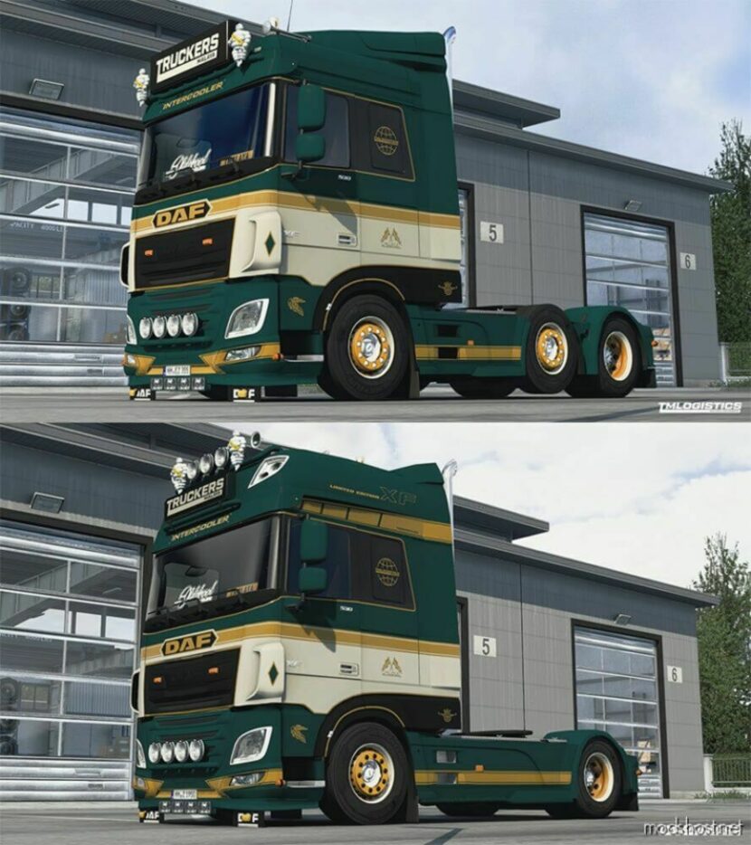 ETS2 DAF Mod: XF Euro 6 Changeable Multicolor Skin – Gloss & Matte (Featured)