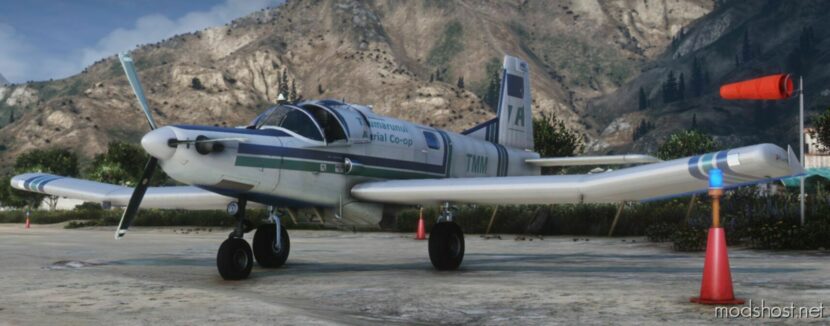 GTA 5 Vehicle Mod: Pacific Aerospace Cresco Cropdusting Airplane Add-On / Fivem (Featured)