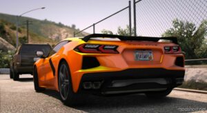 GTA 5 Corvette Vehicle Mod: 2020 Chevrolet Corvette C8 Stingray Add-On | Template (Image #2)