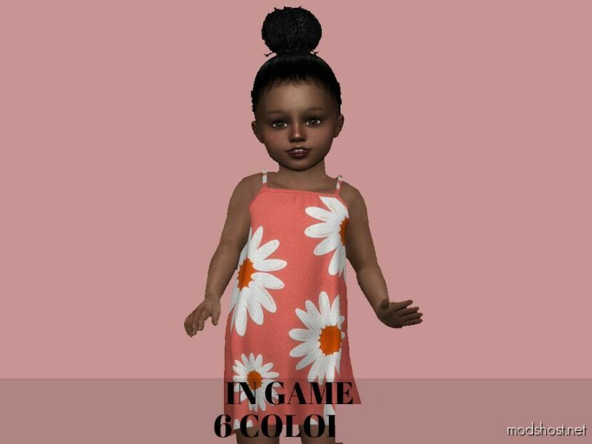 Sims 4 Kid Clothes Mod: T-Samara Dress (Featured)