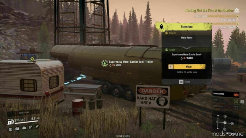 SnowRunner Mod: Superheavy Water Carrier Semitrailer V (Featured)