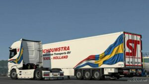 ETS2 DAF Mod: 2021 Jelle Schouwstra Transport Combo Skin (Image #2)