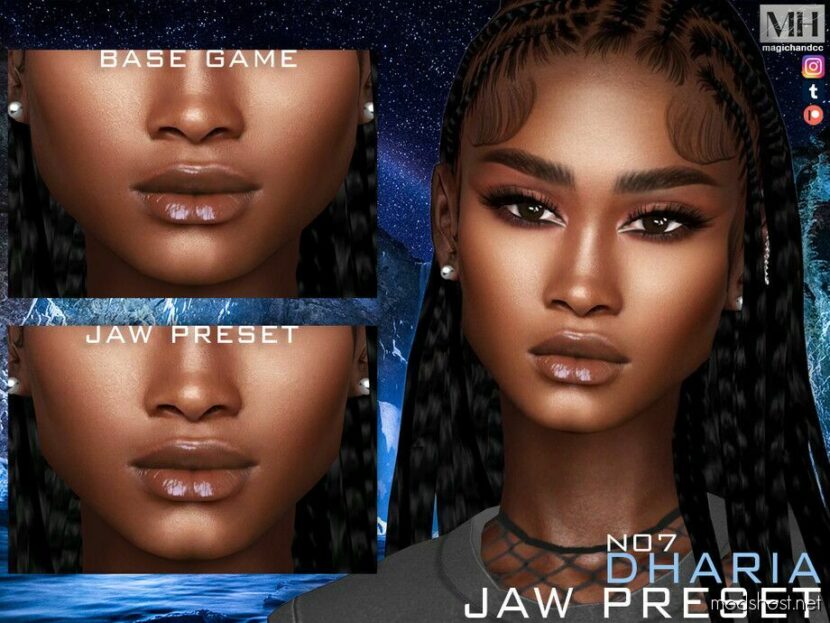 Sims 4 Mod: Dharia JAW Preset N07 (Featured)