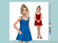 Sims 4 Dress Clothes Mod: Solene Dress (Featured)