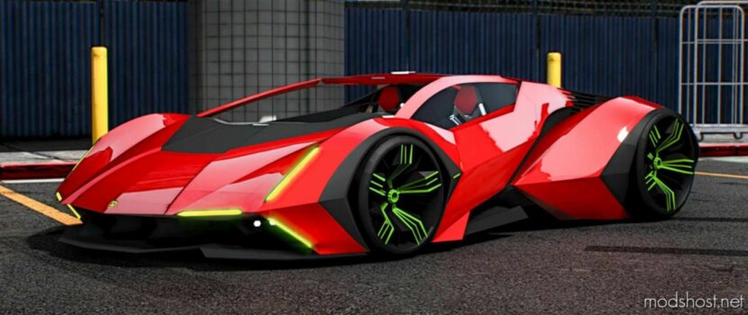 GTA 5 Lamborghini Vehicle Mod: Mosa Concept 2022 (Featured)