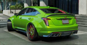 GTA 5 Vehicle Mod: Cadillac CT5 Custom Widebody Animated Lights (Image #2)