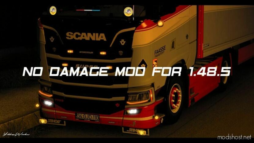 ETS2 Mod: NO Damage Mod 1.48.5 (Featured)