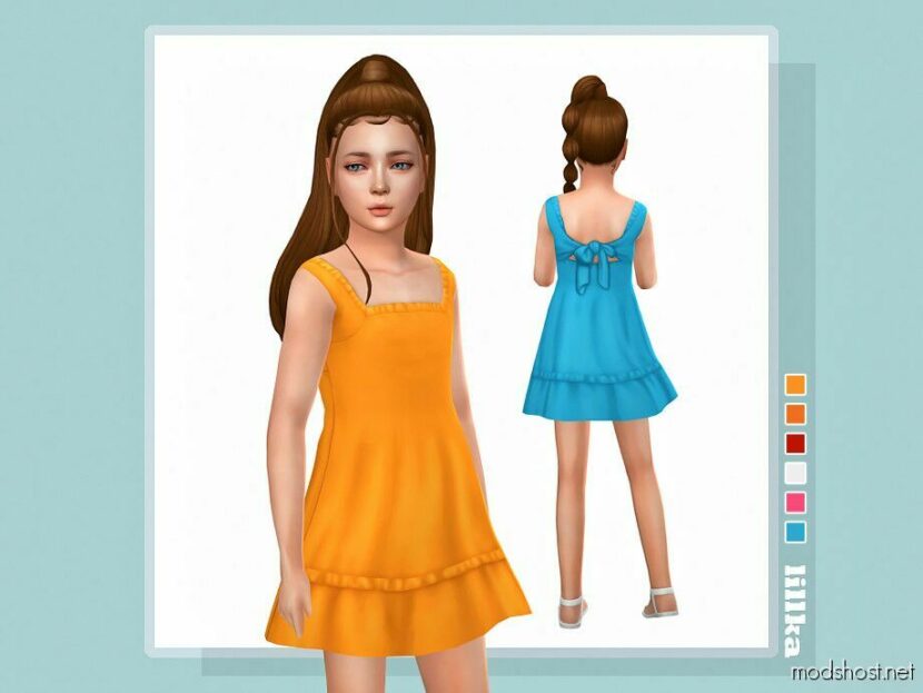 Sims 4 Female Clothes Mod: Elaila Dress (Featured)