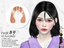 Sims 4 Female Mod: Reina – 89 Hair (Featured)