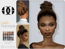 Sims 4 Female Mod: Lalah Hairstyle (Featured)