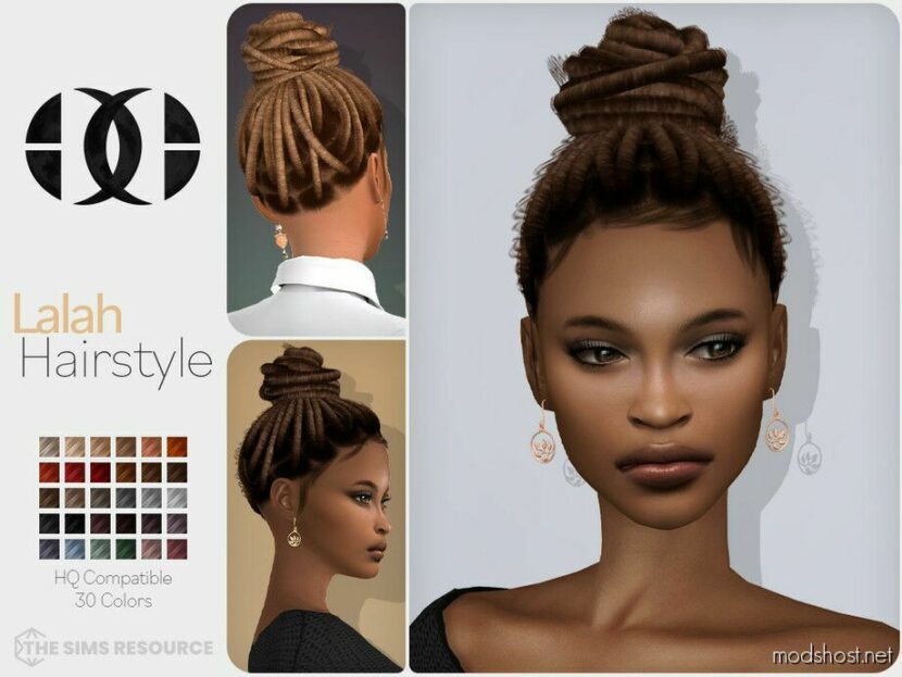 Sims 4 Female Mod: Lalah Hairstyle (Featured)