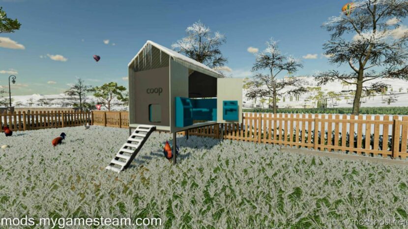 FS22 Placeable Mod: Modern Coop Chicken Husbandry (Featured)