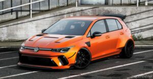 GTA 5 Volkswagen Vehicle Mod: Golf 8 R Avante Design (Featured)