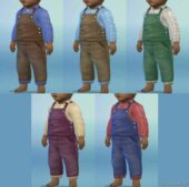 Sims 4 Everyday Clothes Mod: TS2 To TS4 – Toddler Overalls For Toddlers And Infants (Image #3)