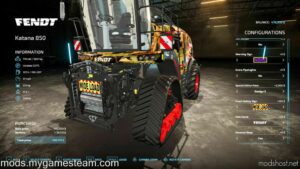 FS22 Fendt Cutter Mod: Katana 850 V1.3 (Image #4)