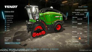 FS22 Fendt Cutter Mod: Katana 850 V1.3 (Image #13)