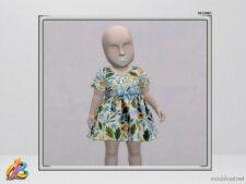 Sims 4 Kid Clothes Mod: Dress 251 Infant Version (Image #2)