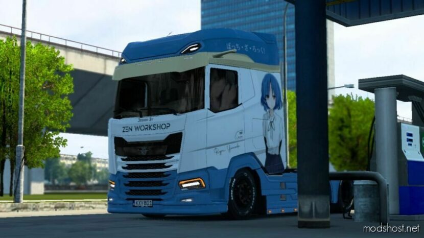 ETS2 DAF Mod: RIN X Ryou Skin Rework For Jasper DAF 2021 By ZEN Workshop (Featured)