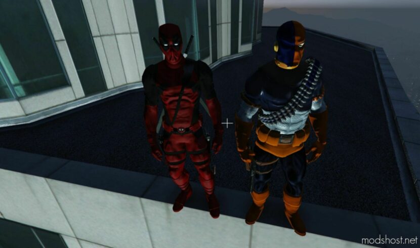 GTA 5 Player Mod: Deathstroke Deluxe Addon PED (Featured)