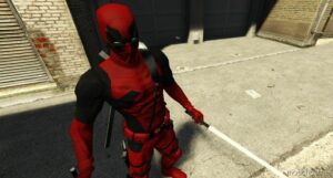 GTA 5 Player Mod: Deadpool Deluxe Addon PED (Image #3)