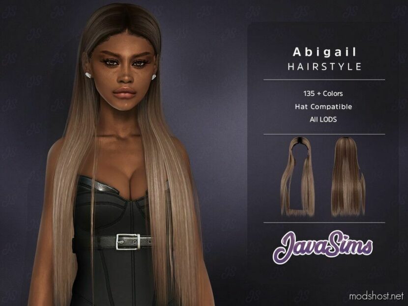 Sims 4 Female Mod: Abigail Hairstyle (Featured)