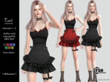 Sims 4 Elder Clothes Mod: Erni – Mini Skirt (Featured)