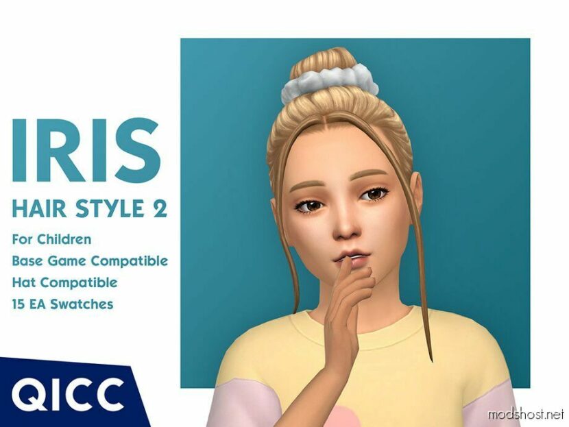 Sims 4 Female Mod: Iris Hairstyle #2 (Featured)