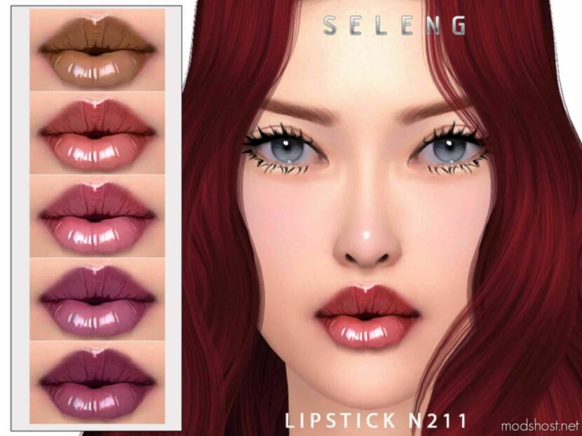 Sims 4 Female Makeup Mod: Lipstick N211 (Featured)