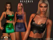 Sims 4 Teen Clothes Mod: Beatrix SET (Featured)