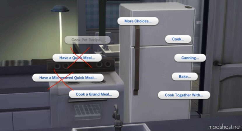 Sims 4 Mod: NO More Quick Meals (Script Edition) (Featured)