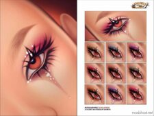 Sims 4 Female Makeup Mod: Gothic Eyeshadow N257 (Featured)