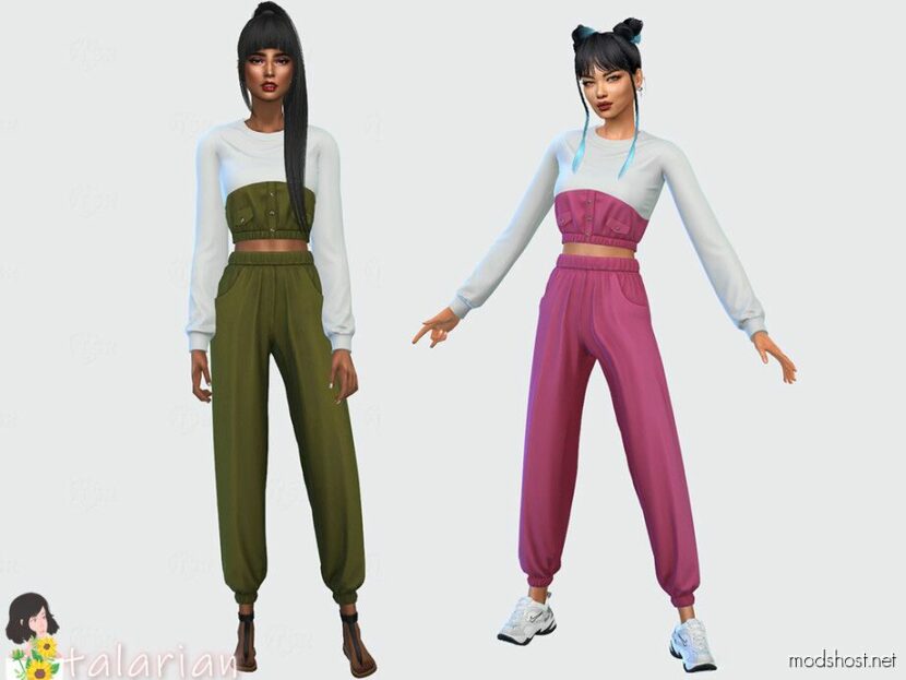 Sims 4 Athletic Clothes Mod: Octavia SET (Featured)