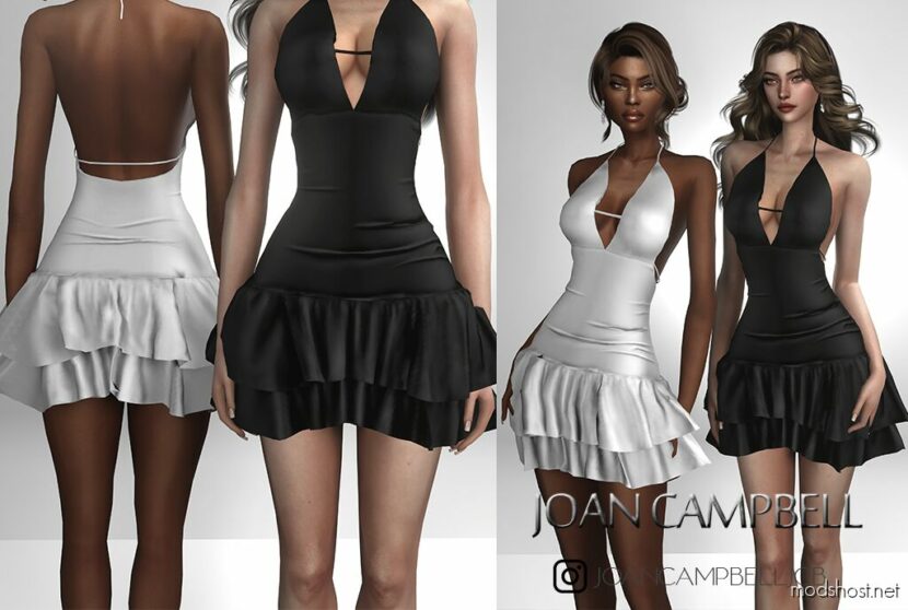 Sims 4 Dress Clothes Mod: Nicola Dress (Featured)