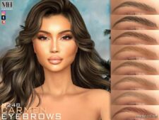 Sims 4 Eyebrows Hair Mod: Carmen Eyebrows N248 (Patreon) (Featured)