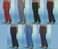 Sims 4 Sleepwear Clothes Mod: TS2 To TS4 – Loose Pajama Pants (Image #2)