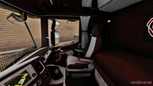 ETS2 Scania Mod: Next GEN Brown – White Interior 1.48 (Image #2)