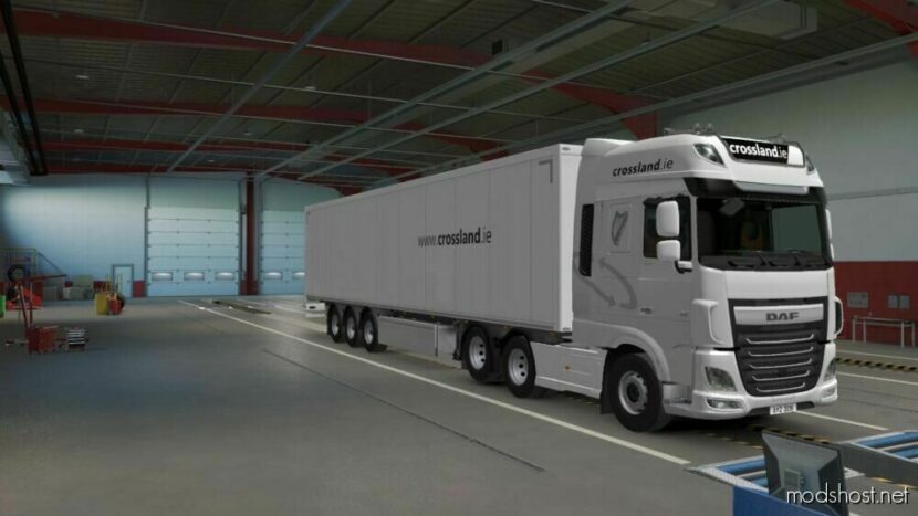 ETS2 DAF Skin Mod: Crossland.ie DAF XF And Trailer (Featured)