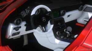 GTA 5 Mercedes-Benz Vehicle Mod: 2011 Mercedes-Benz SLS AMG Add-On / Fivem | Template | Lods 2.0A (Image #4)