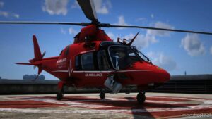 GTA 5 Vehicle Mod: Augusta Westland AW109 Medical Add-On | Vehfuncs V (Image #4)