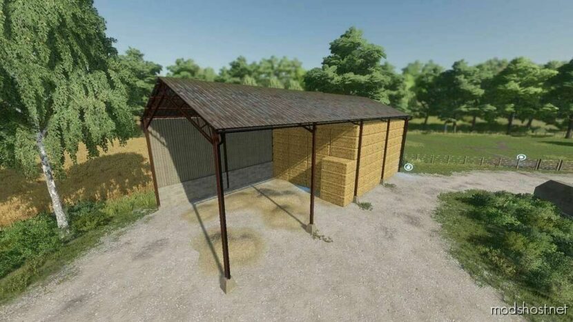 FS22 Placeable Mod: OLD Storage Shed (Featured)