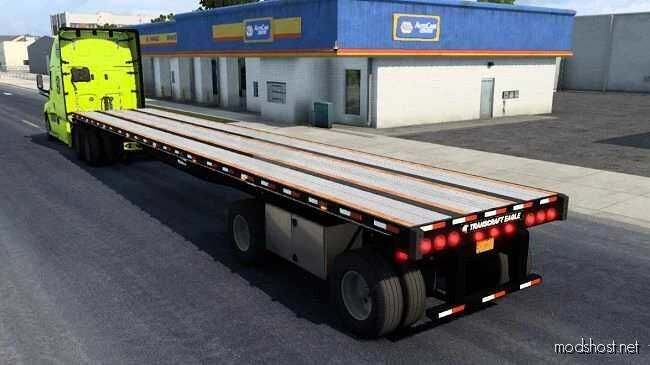 ATS Mod: Transcraft Eagle Flatbed Trailer V1.5 1.48 (Featured)