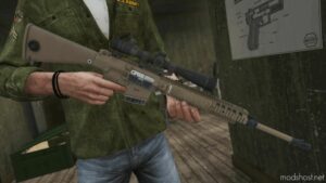 GTA 5 Weapon Mod: INS2 Knight’s Armament M110 Sass (Image #3)