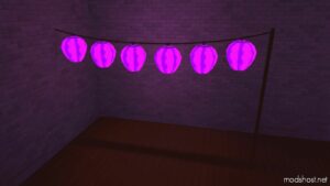 Sims 4 Object Mod: Hanging Paper Lanterns (Updated Lods) (Image #7)