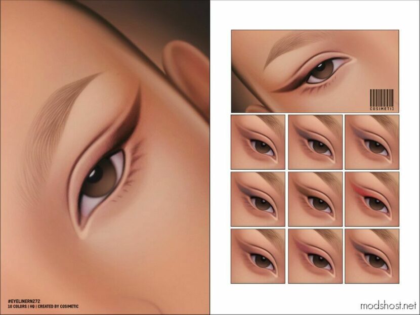 Sims 4 Eyeliner Makeup Mod: N272 (Featured)