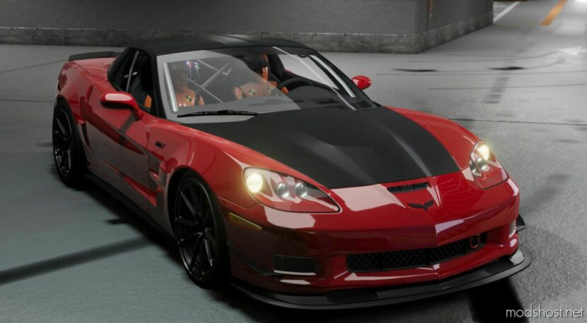 BeamNG Chevrolet Car Mod: C6 Corvette ZR1 (Working Parachute/Airbags) 0.30 (Featured)